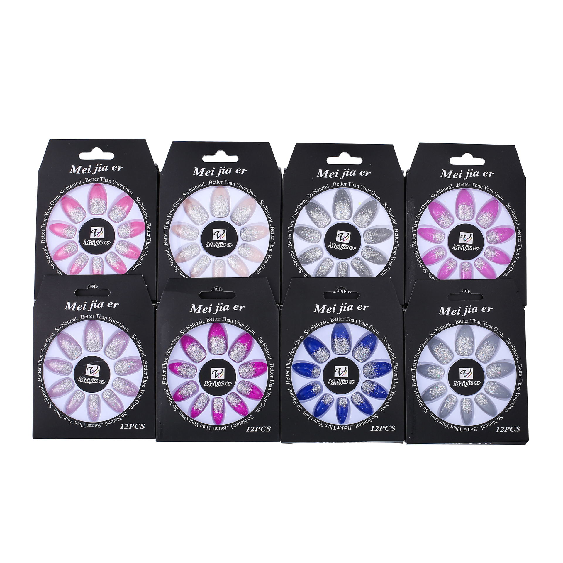 Box of Small Talon Mirror glitter French shiny multi-color option LL-04 thumbnail