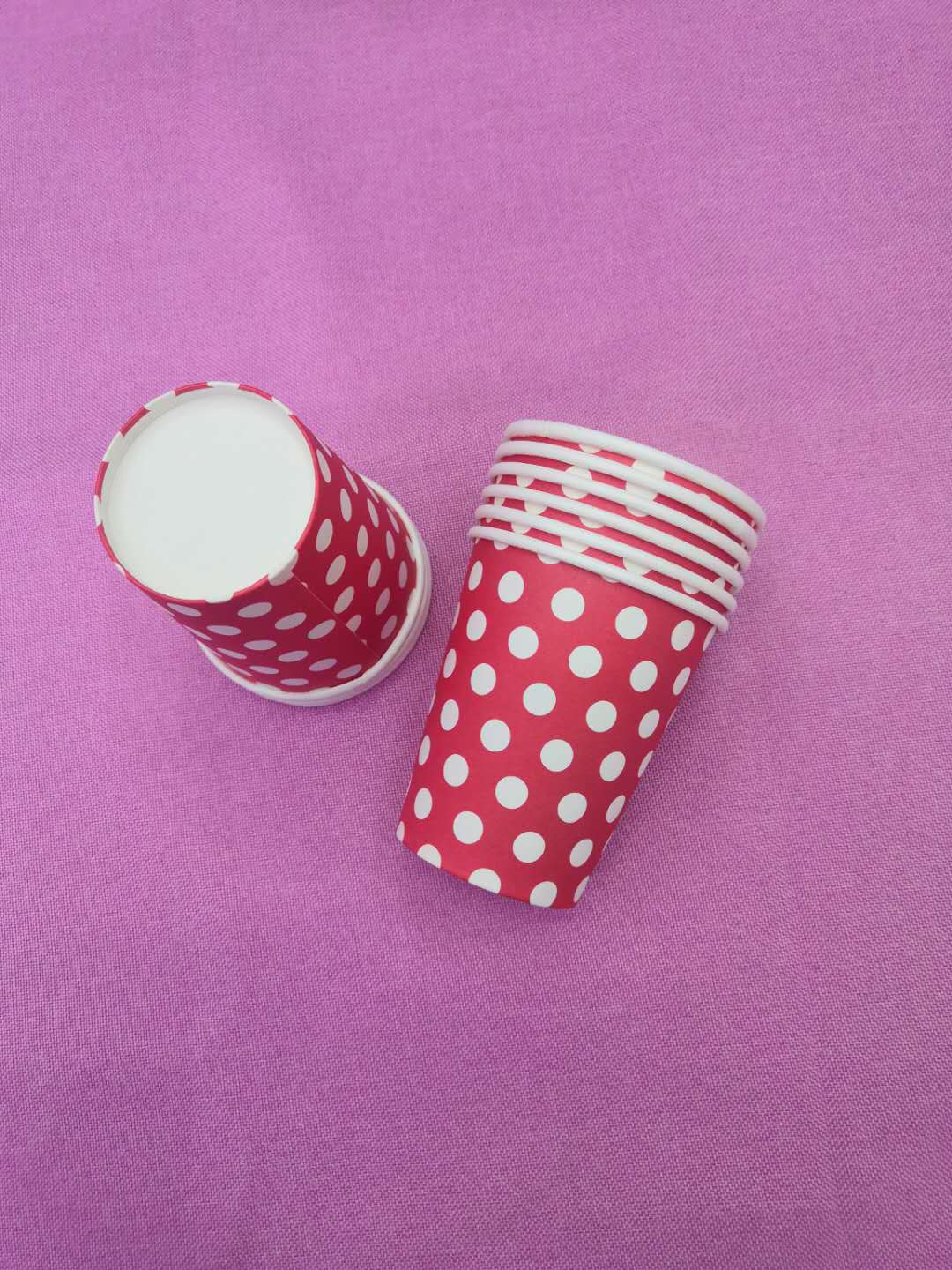 一次性印点纸杯水杯杯子生日节庆派对用品批发细节图