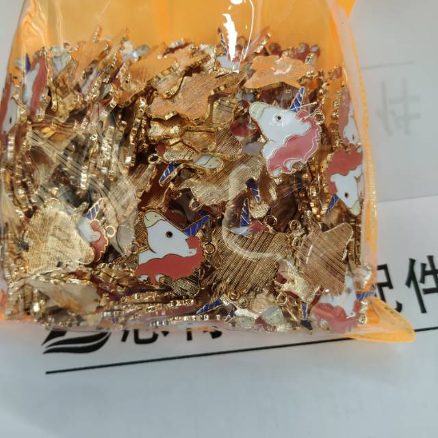Unicorn zinc alloy gold accessories thumbnail