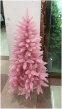 厂家直销普通款粉色尖头圣诞树用料工艺讲究适应于中端客户