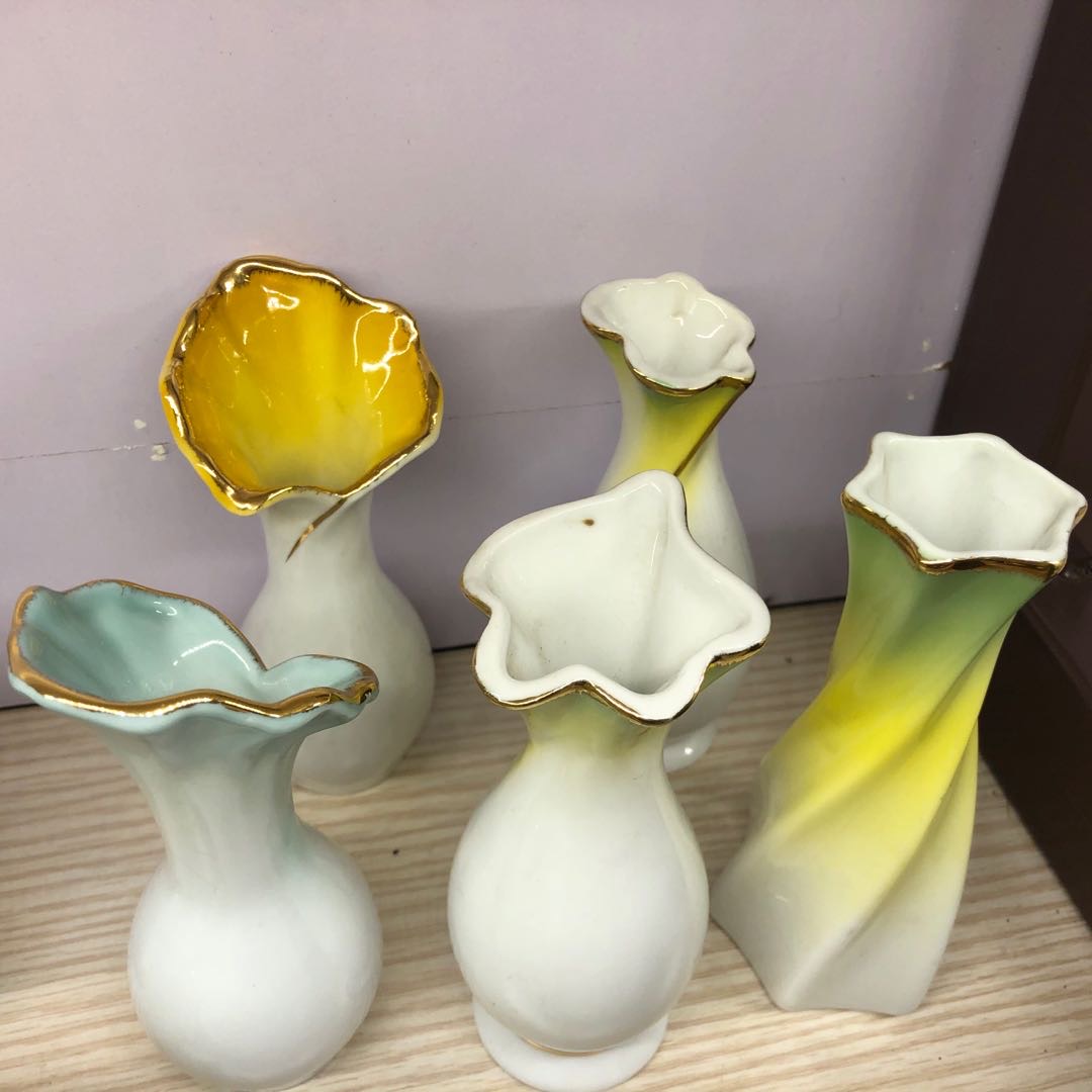Jintai Craft Vases, creative ceramic handicrafts, decorative items, European-style luxurious home display gifts