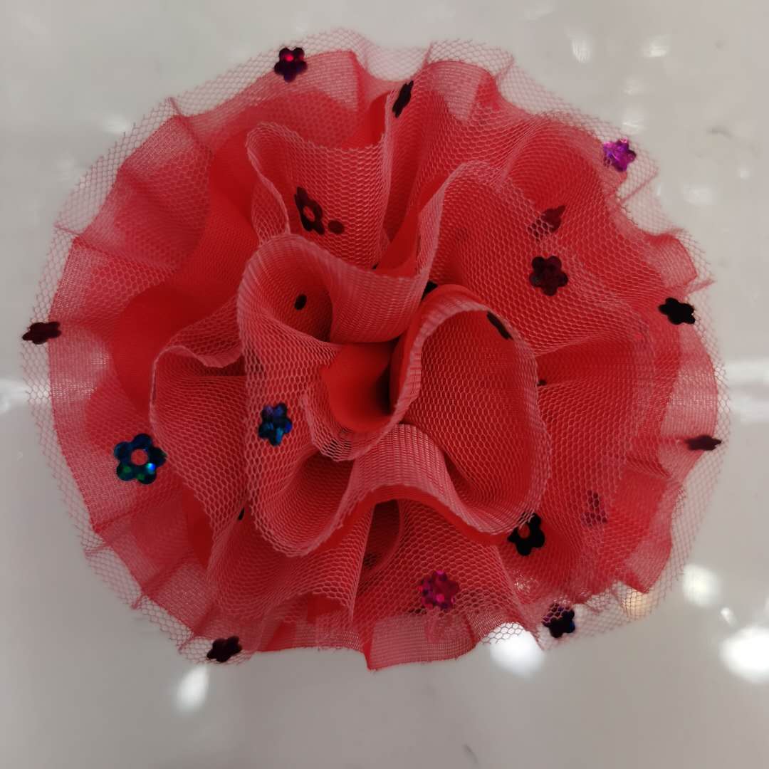 韩版时尚洋气百搭女士热销发夹亮片花朵头扣产品图