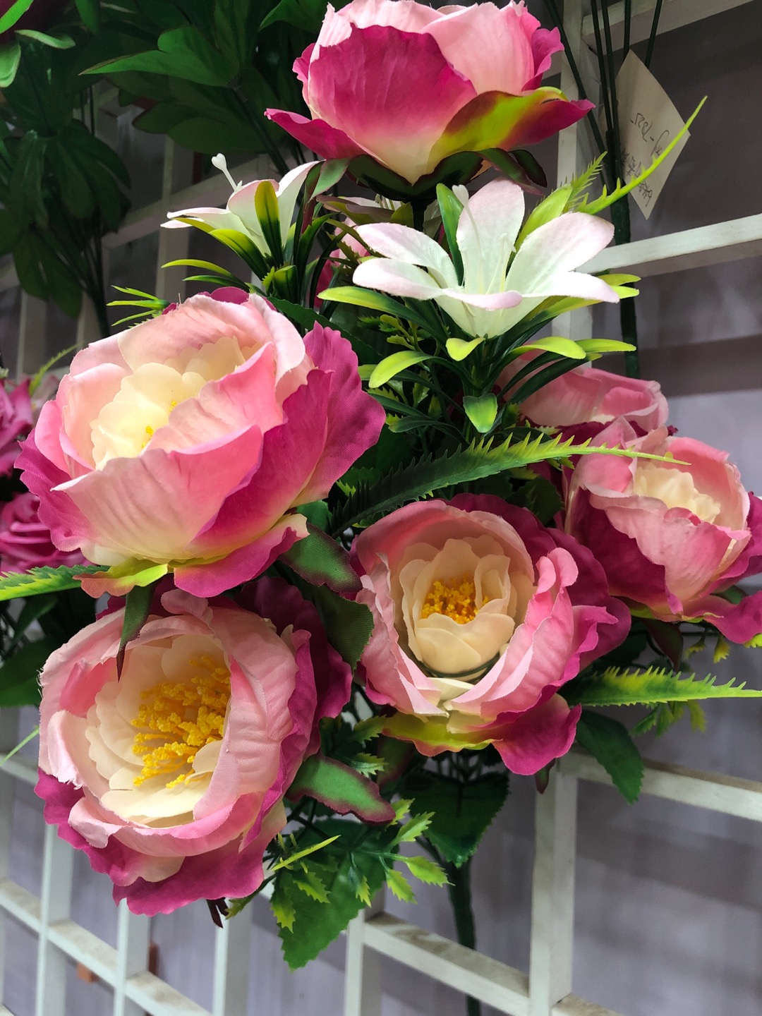 Yuxin Flower Shop 12-head non-woven fabric Yingyu Rose Factory Direct Sales 111 details Picture
