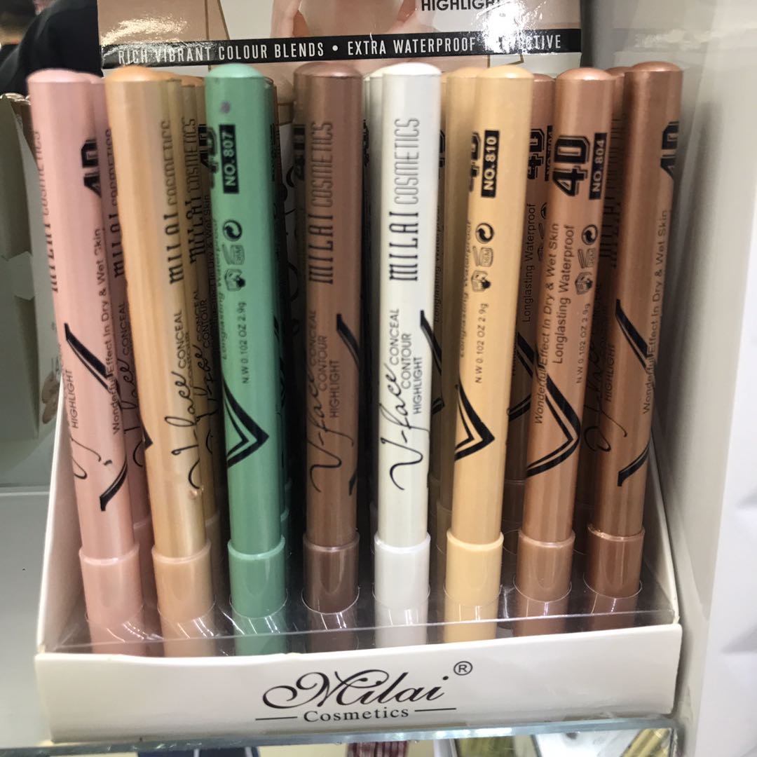 Factory Direct Millay Box Multi-Color Lock Color 48 Waterproof Eyebrow Pencil