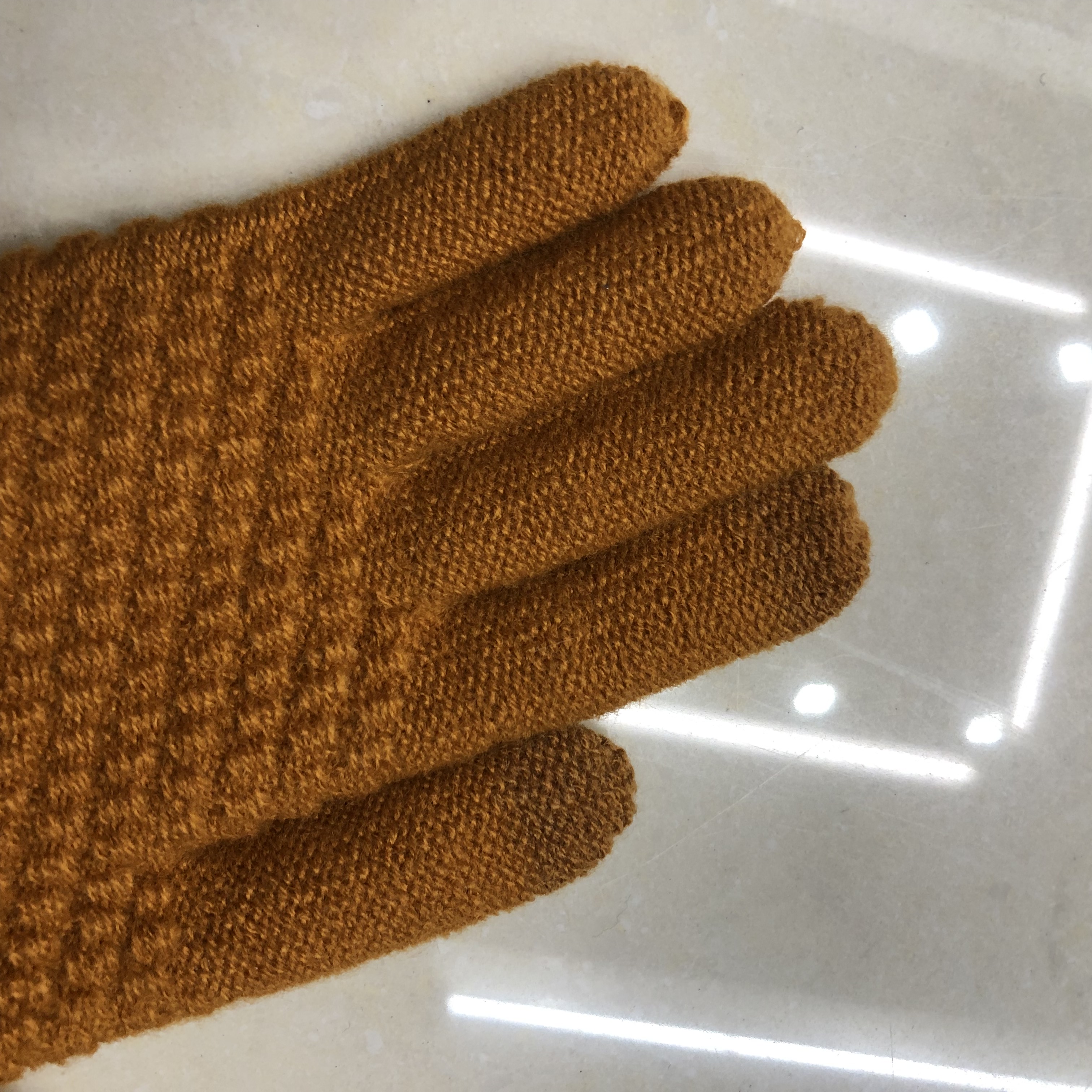 Cashmere Women's Warm Touch Screen Gloves Autumn/Winter Knitted Wool Thickened Student Gloves details Picture