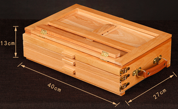 Beech Three Level Drawer Type Easel Desktop details Picture