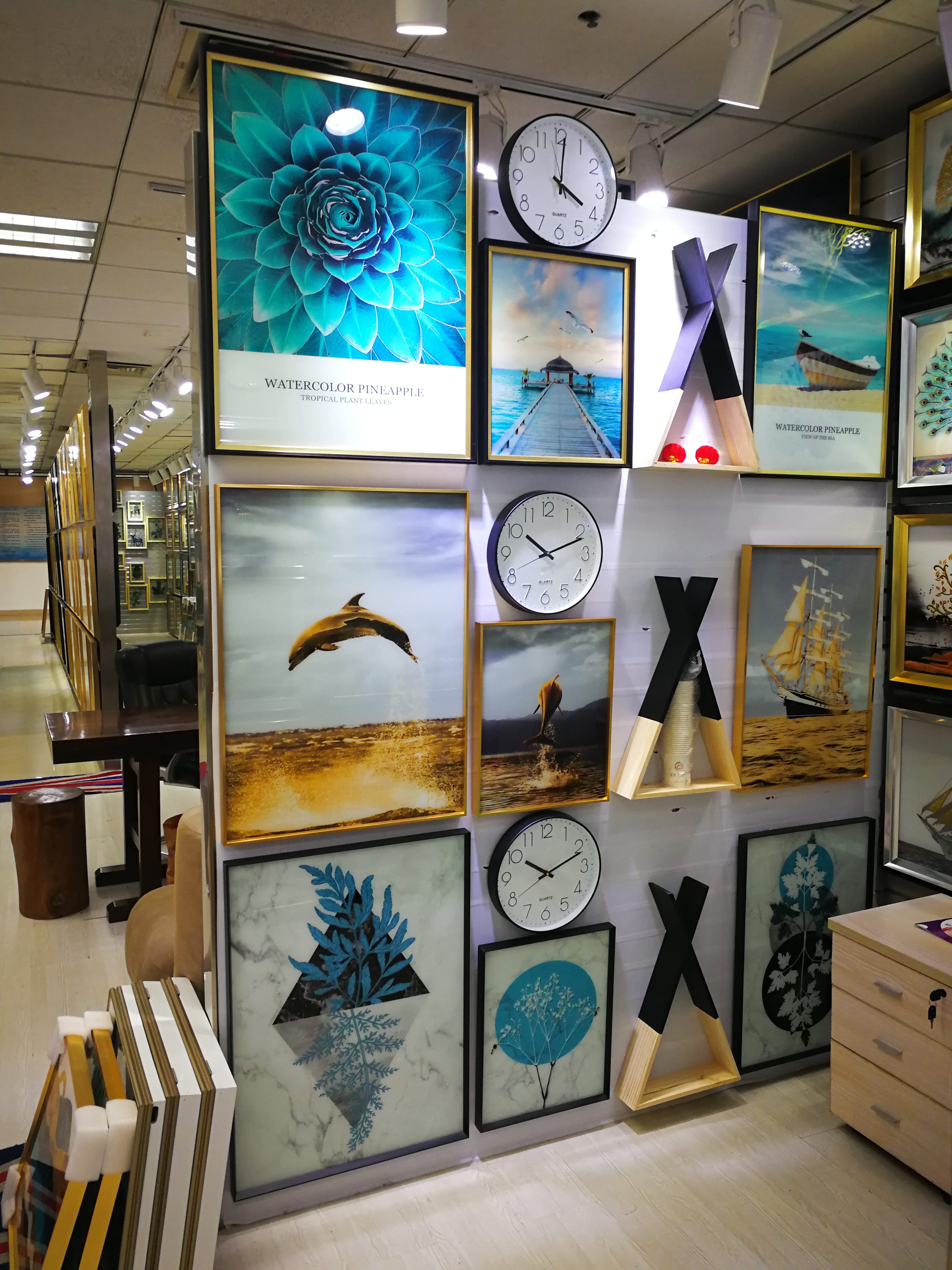 Jin Zheng Frame Painting Family Classic Combination Clock Decorative Painting