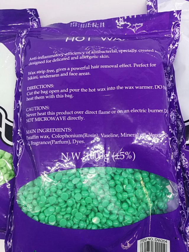 Hair removal wax bean Hair removal cream, tearable paperless hot wax, 1000g bag for male, female and student body, armpits, limbs, beard and private parts details Picture