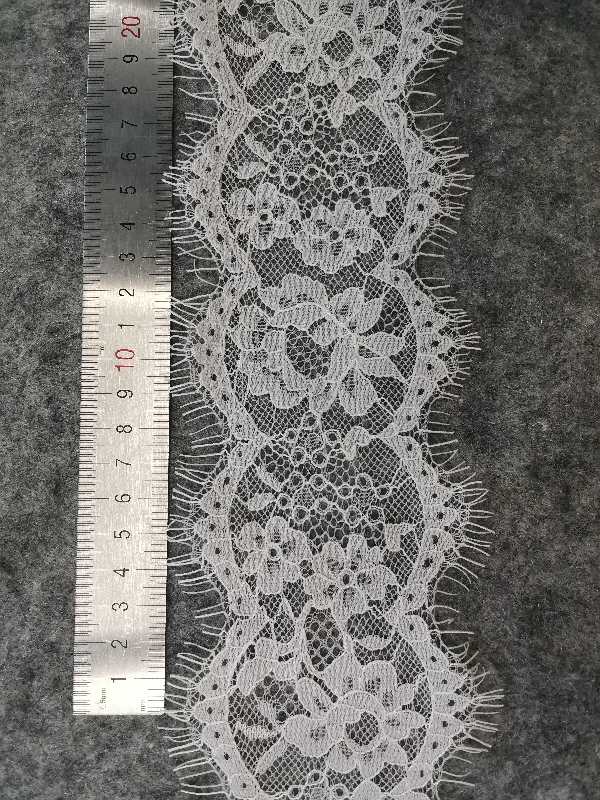 Lace Garment Accessories Embroidery Water Soluble White New Skirt Lace Eyelash Lace Specification drawing