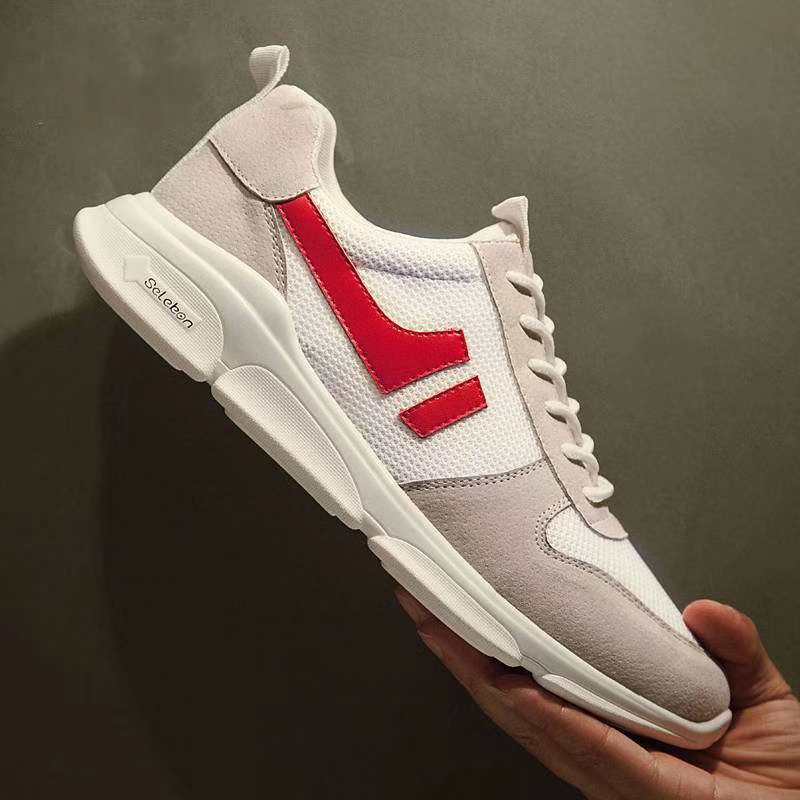 跨境跑鞋透气单网鞋跑鞋轻夏季走秋季休闲鞋潮流网红系带鞋男潮鞋舒适透气厂家产品图