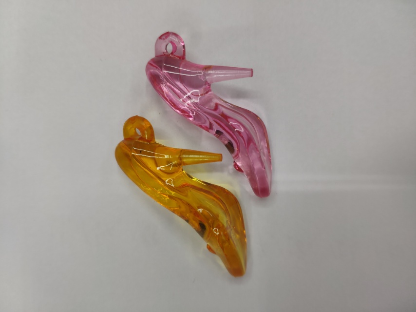 DIY jewelry accessories Cartoon high heels, colorful transparent jewelry accessories 1 Specification image
