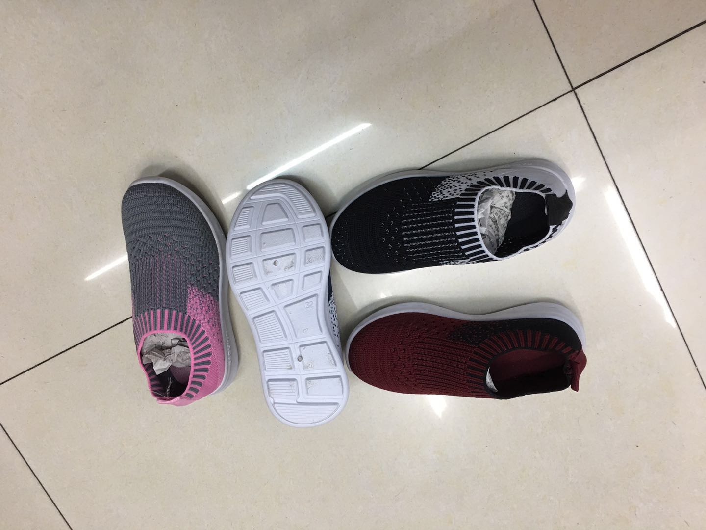 Pvc Flying Fabric Children's Shoes details Picture