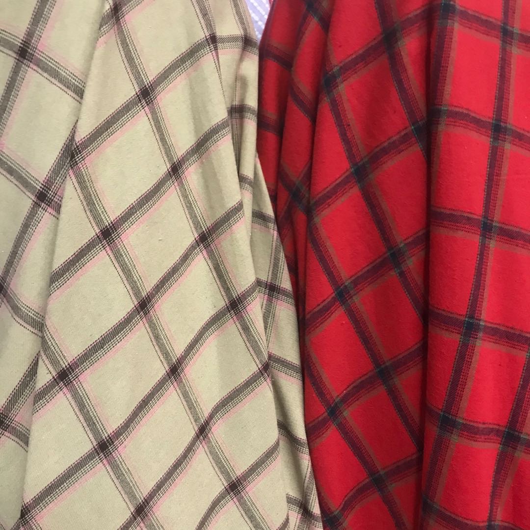 涤棉格子016号服装裙子头饰玩具工艺品