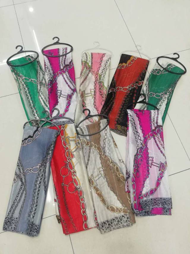 Spring and summer thin silver printed long towel ladies versatile thumbnail