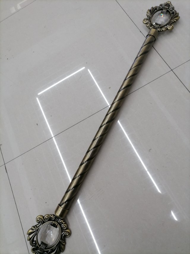 窗帘杆子罗马杆双杆单杆窗帘轨道铝合金静音配件产品图
