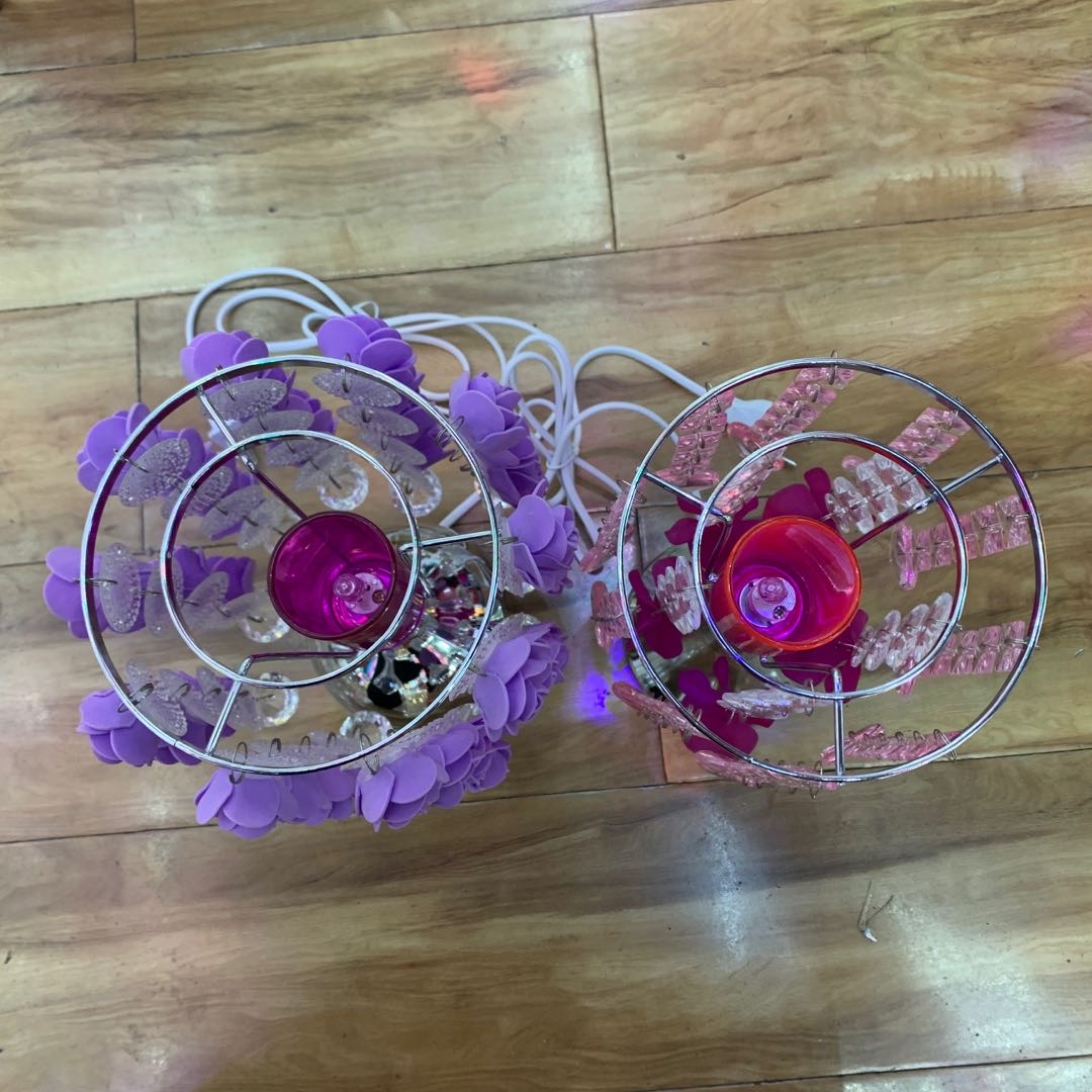 羽毛台灯卧室床头灯创意浪漫可爱少女现代简约天猫精灵智能小夜灯产品图