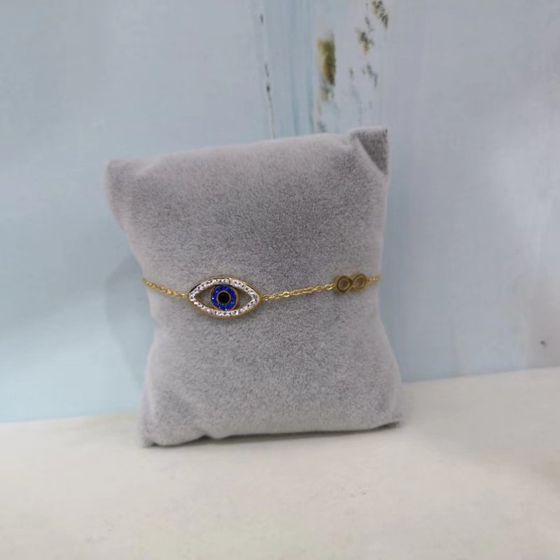 Europe And The United States High-End Temperament Gold Angel Eyes Bracelet Micro-Inlaid Color Anti-Allergy Network Red Matching Jewelry