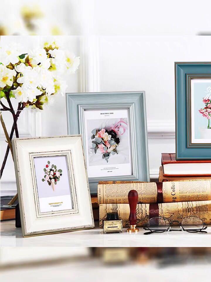 摆台相框北欧式挂墙儿童画框做旧相架照片框产品图