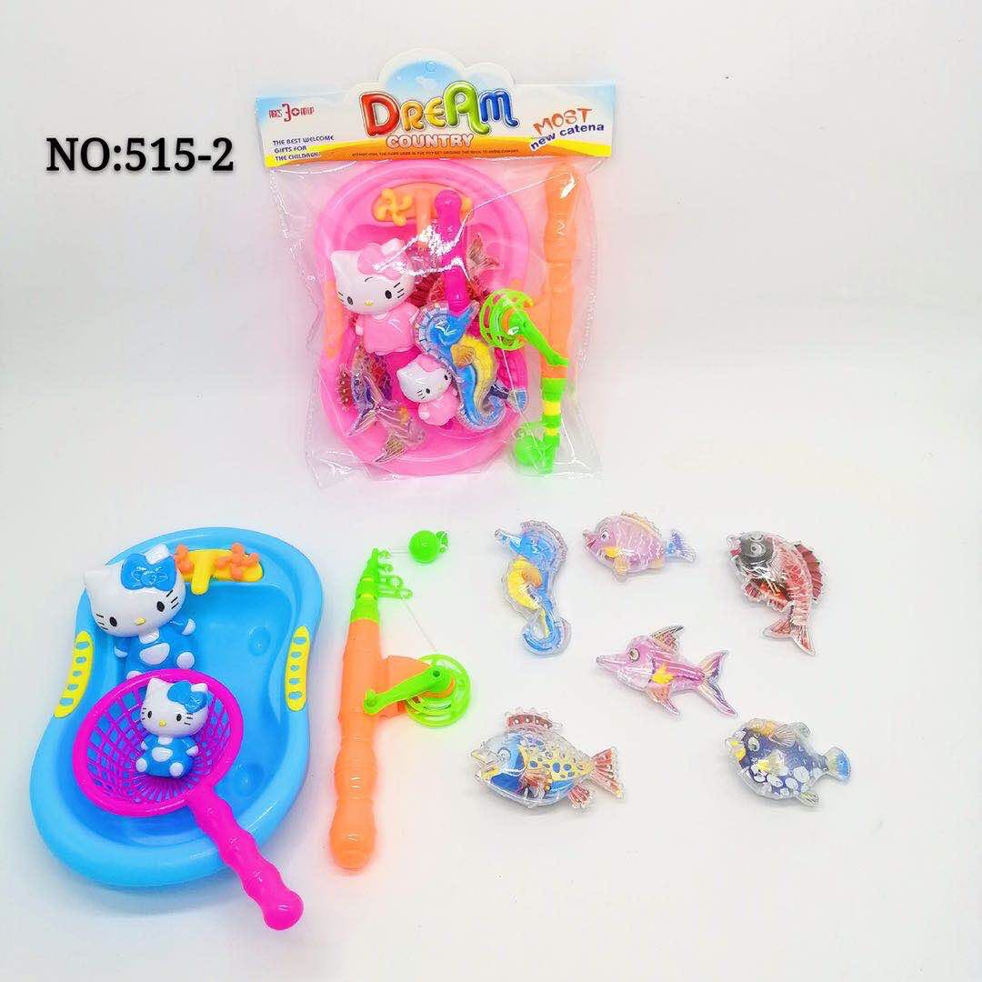 Yiwu Selection children stubborn disease boy fishing series over every toy fishing rod pond fish matching details Picture