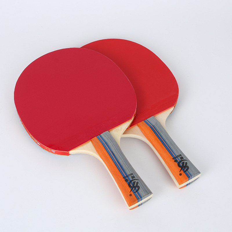 乒乓球拍2只装双面胶皮乒乓球拍成品图