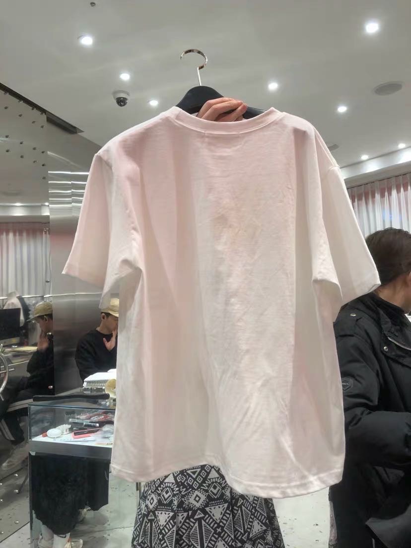 Dongdaemun, South Korea, 2020 Spring New Women's Clothing, smiley face printed loose thickened letter short-sleeved pullovers T-shirt for women details Picture