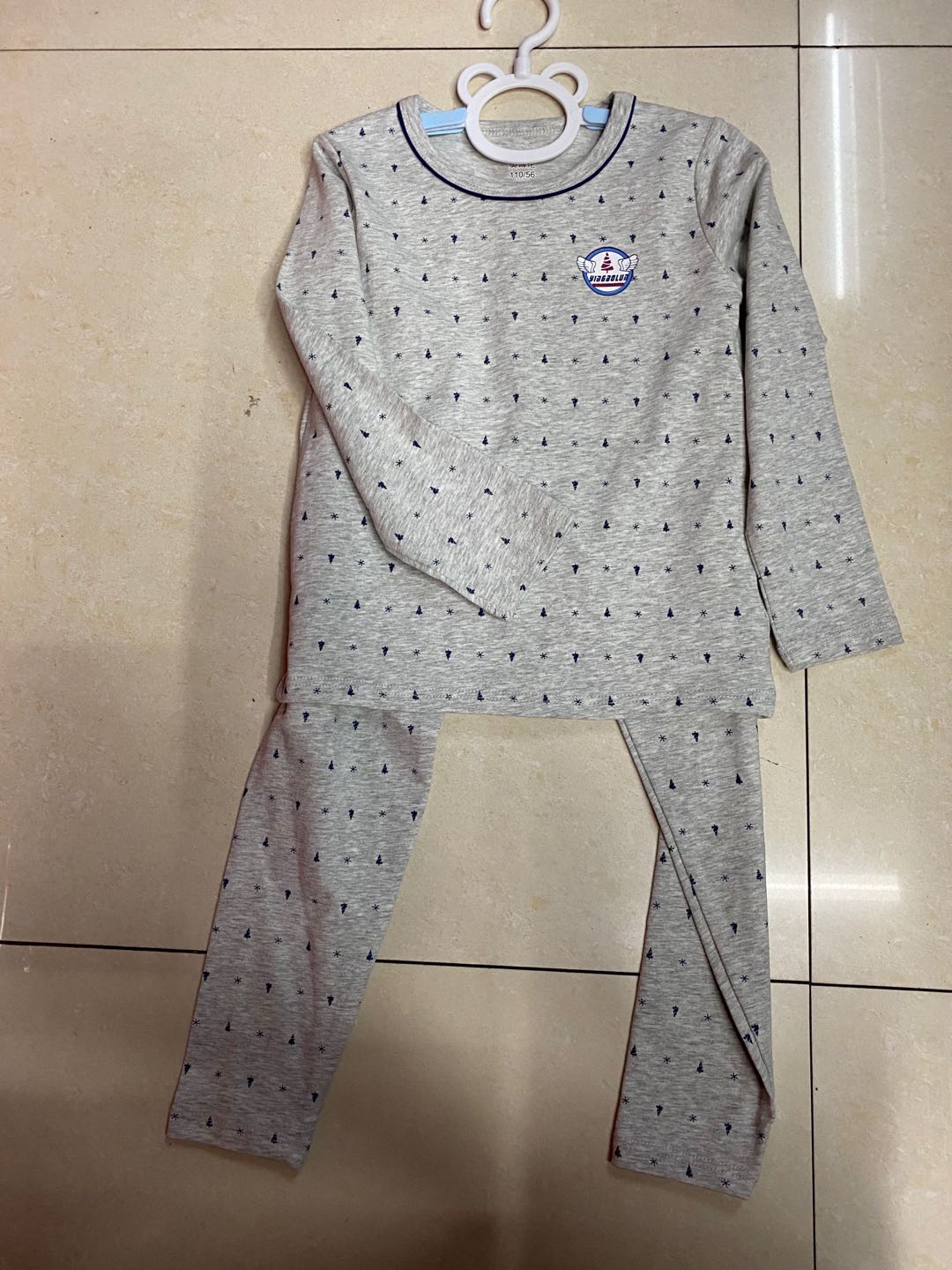 Autumn winter new add fleece milk silk does not fall fleece children thermal underwear thumbnail