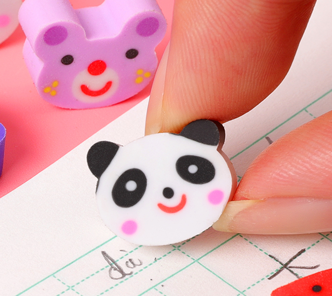 Student-specific creative cartoon eraser, super cute and adorable, a mini fruit and animal eraser that cleans thoroughly details Picture