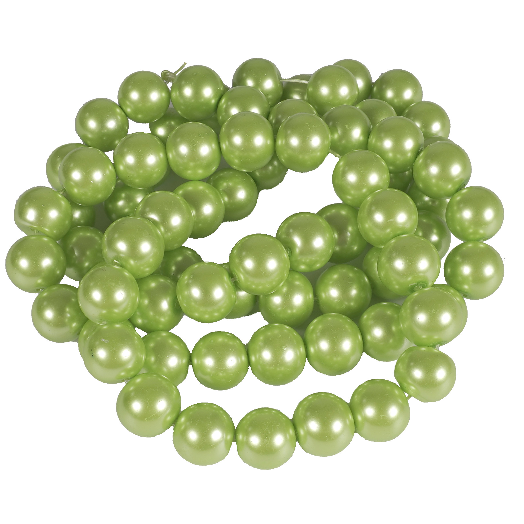 仿珍珠亚克力圆形散珠泡珠手工DIY服装饰品直孔泡