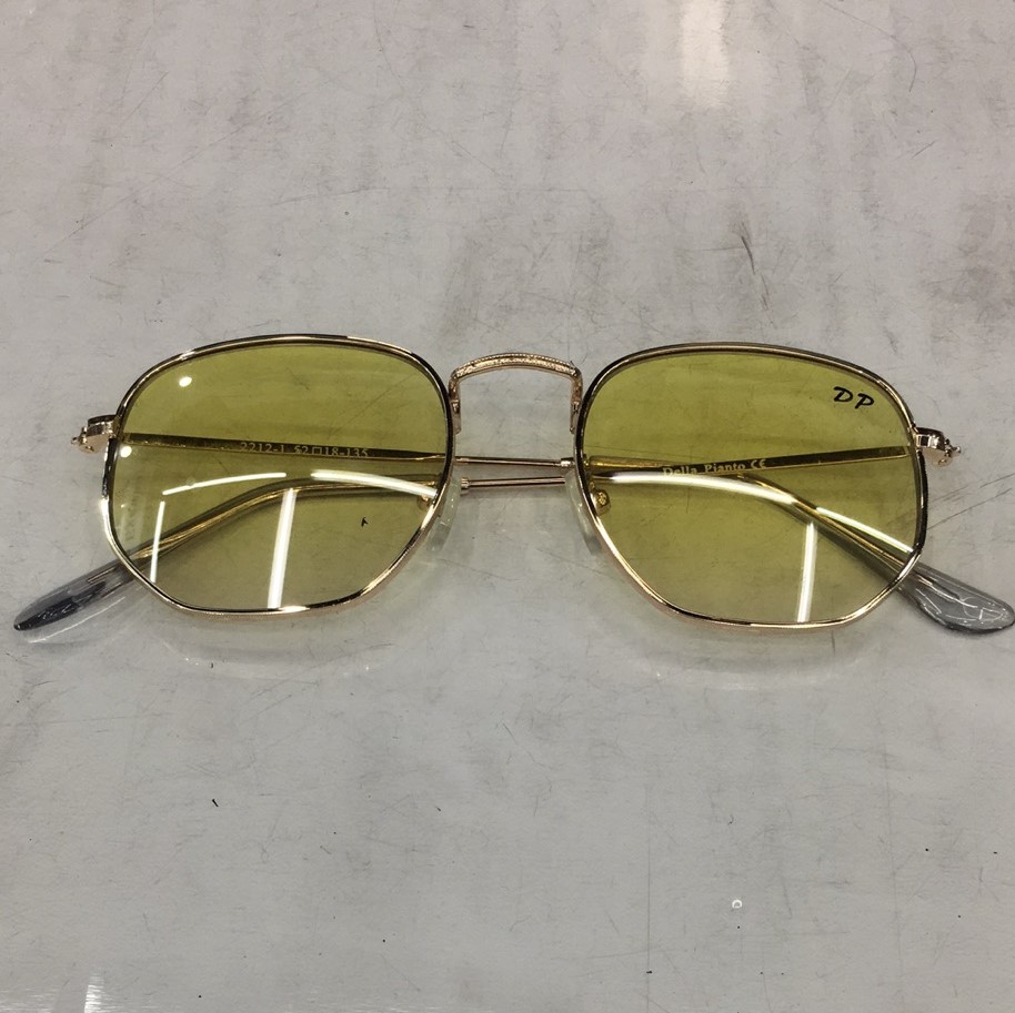 新品时尚大框彩色墨镜圆框太阳镜偏光镜韩版网红潮人爆款金属女款2249