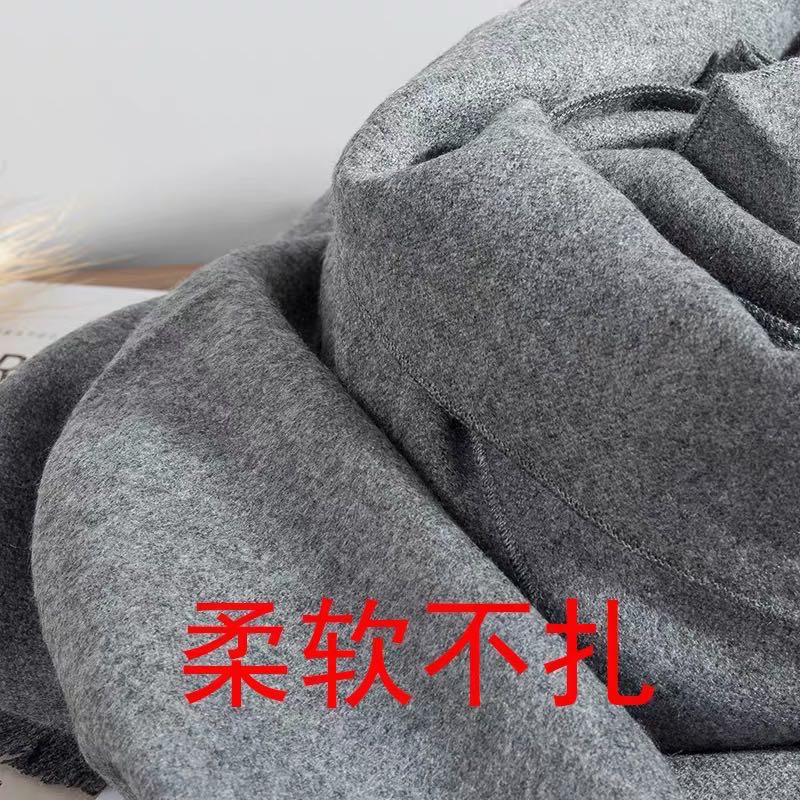 Explosive High-End Scarf Classic All-In-One Autumn And Winter European And American Style Women's Long Dual-Use Fashion Cape details Picture