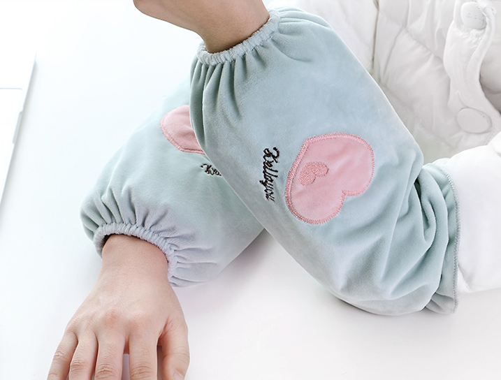 Adult sleeve Female long style home antifouling office sleeve cute plush children short sleeve thumbnail