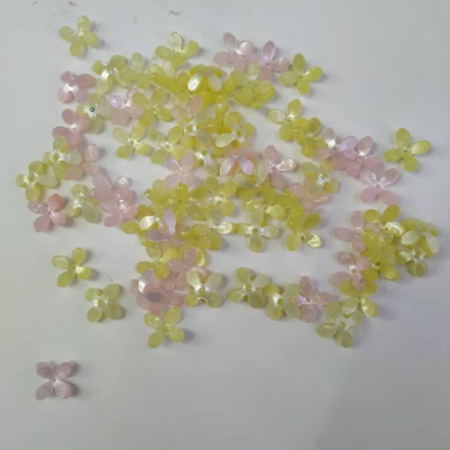 新款亚克力醋酸小碎花形状饰品配件