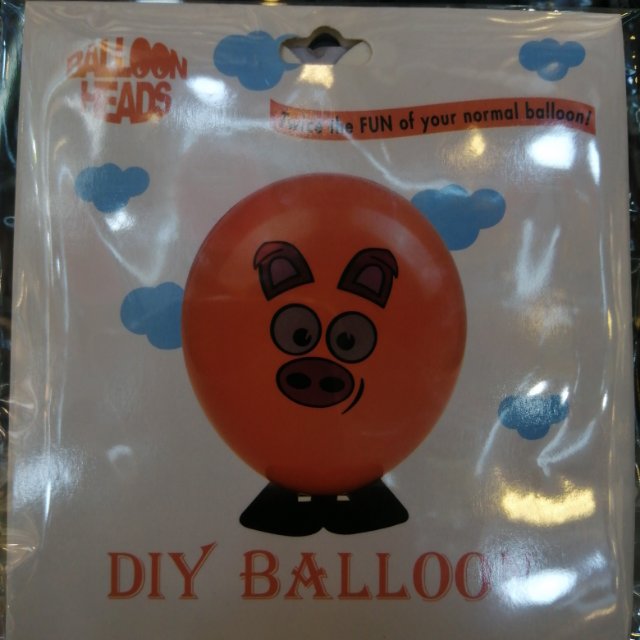 Balloon, latex balloon, orange balloon