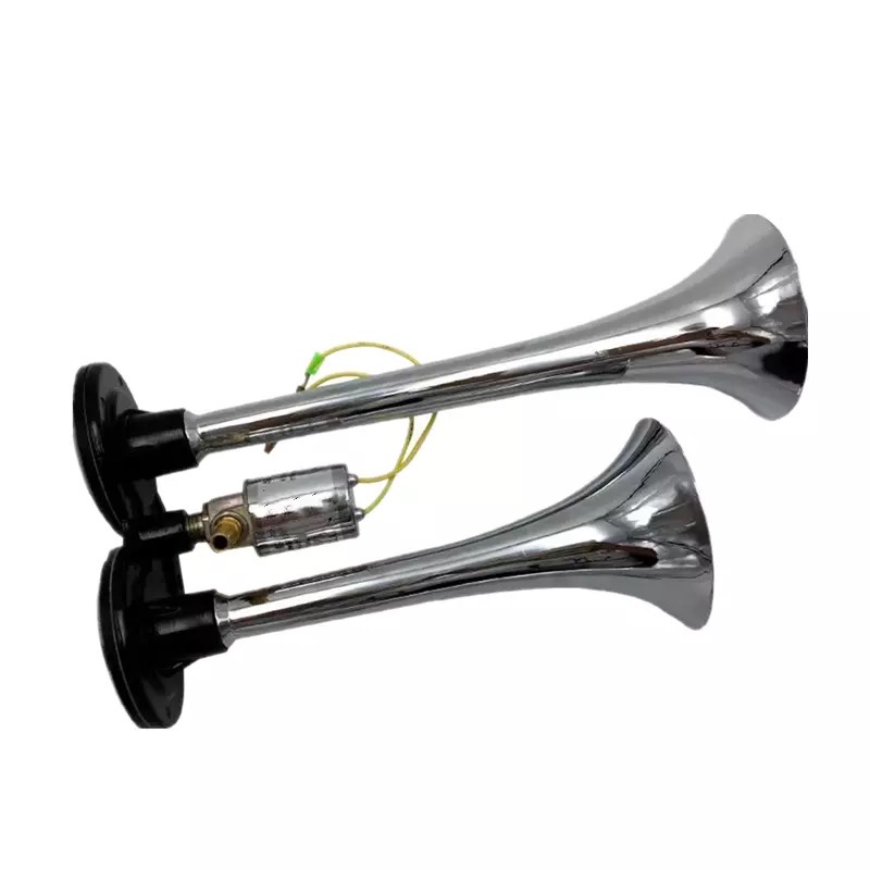 Electric Control Double Tube 12V24v Treble Super Loud Truck Truck Big Bus Waterproof New Package Honking Gas Horn