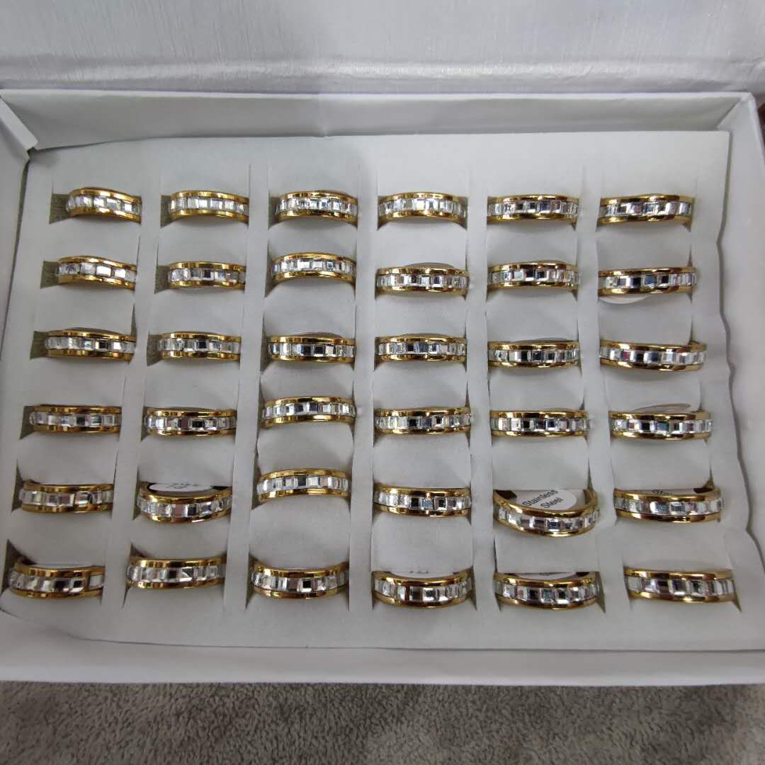 Fashion trend new ring men and women index finger ring stainless steel foreign trade