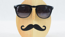 放道具实木人太阳眼镜墨镜眼睛展示架木质创意眼镜店橱窗陈列