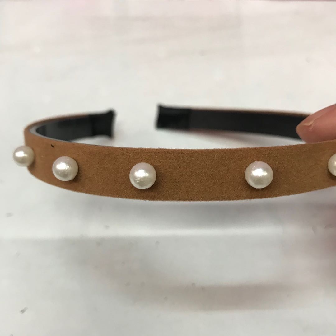 Korean toothed thin hair band, mid-wide, sweet and simple, Japanese fresh and clean hair clip, anti-slip hair tie, face wash headband details Picture