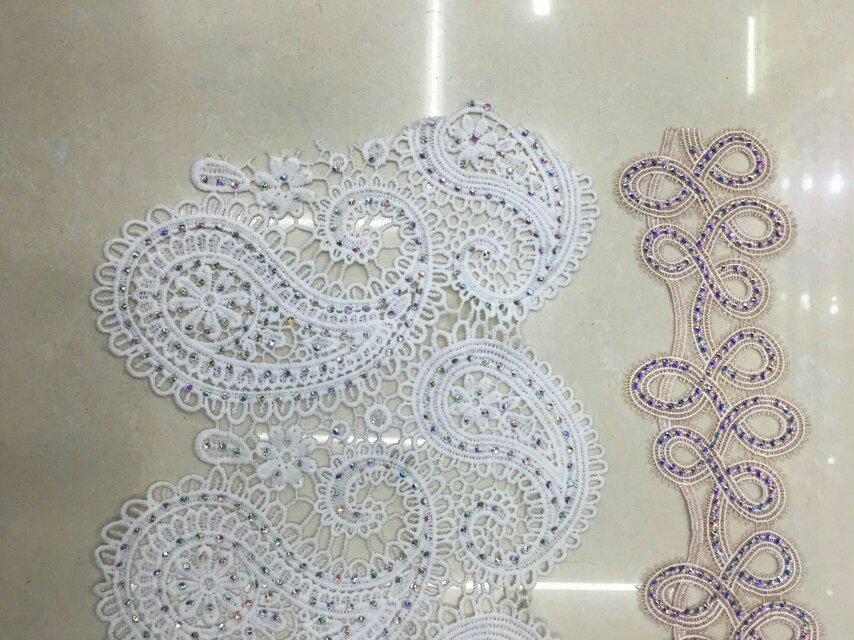 Guangdong's new embroidered water-soluble lace clothing accessories wholesale lace, nylon lace details Picture