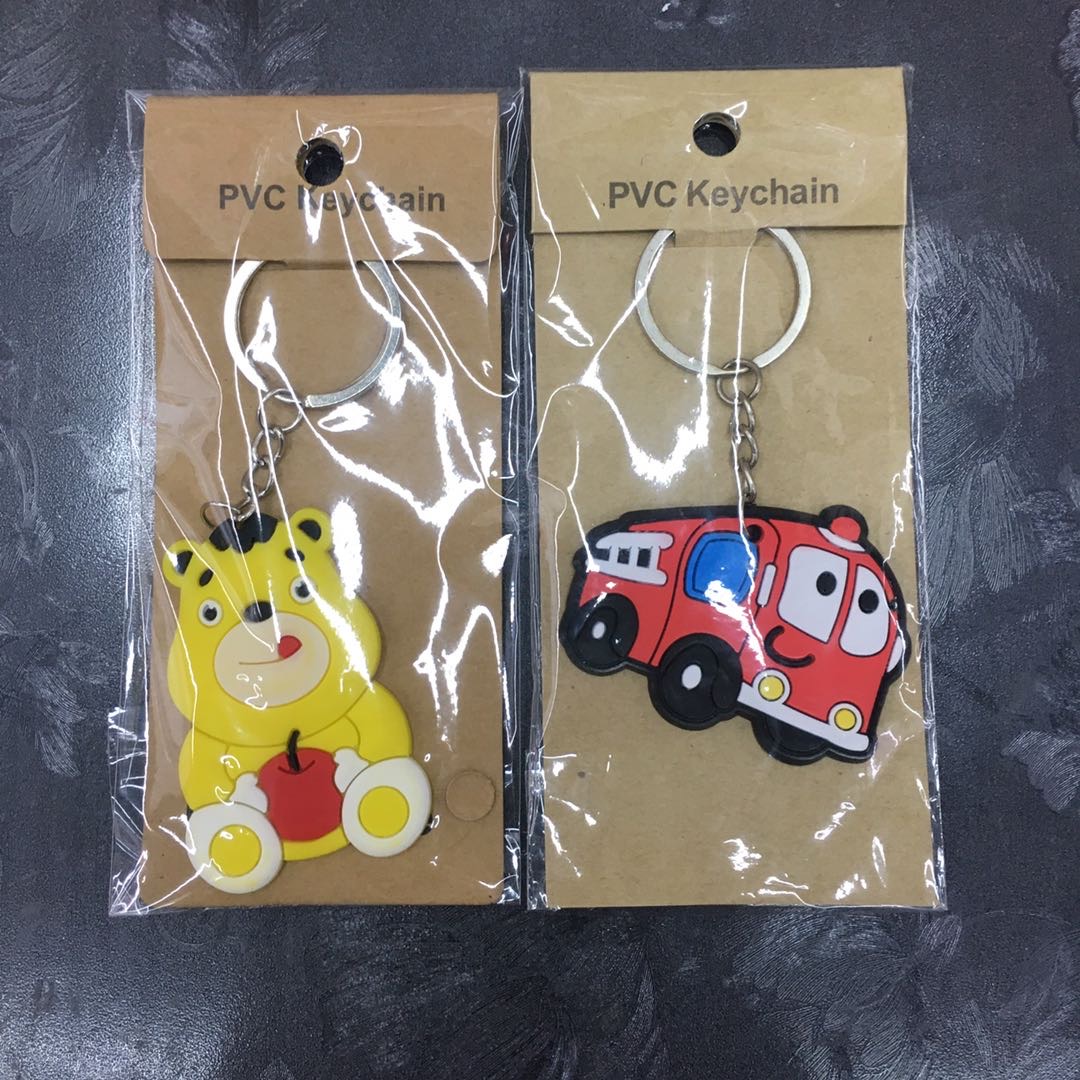 双儿可爱卡通软胶钥匙扣创意礼品小挂饰硅胶钥匙扣挂件钥匙圈