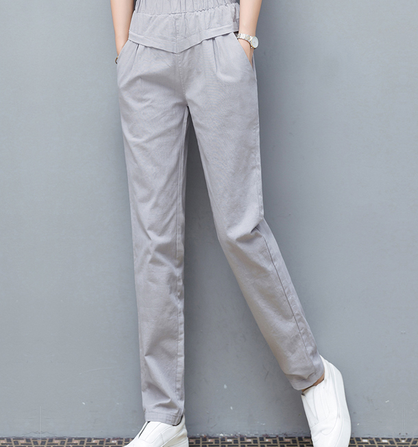Cotton and linen casual summer pants for women 2020 new Korean style loose Harem pants