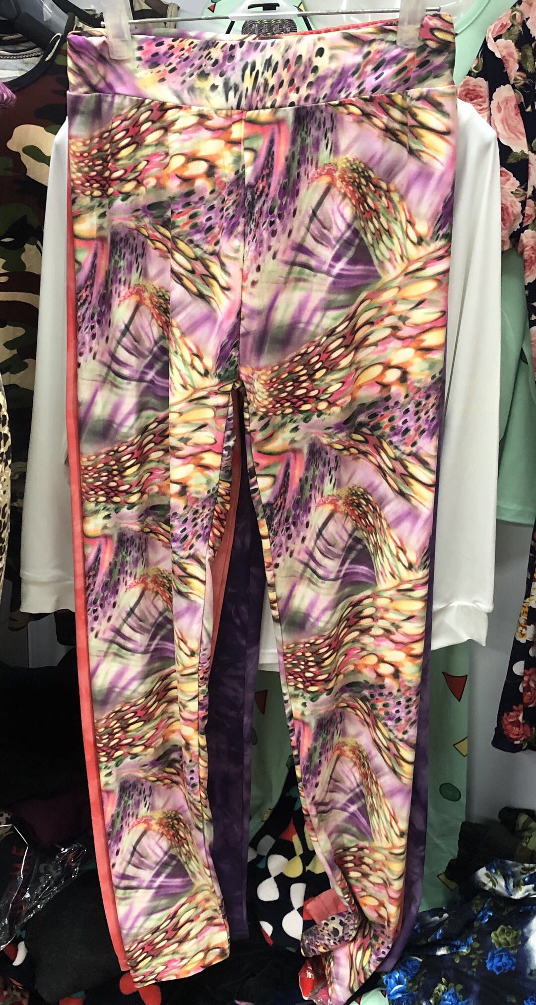 Famous Clan Wind Women's Pants Fashion Print Summer Casual Loose Chiffon Haren Pants Bloomers Women's Pants Printed Beach Pants
