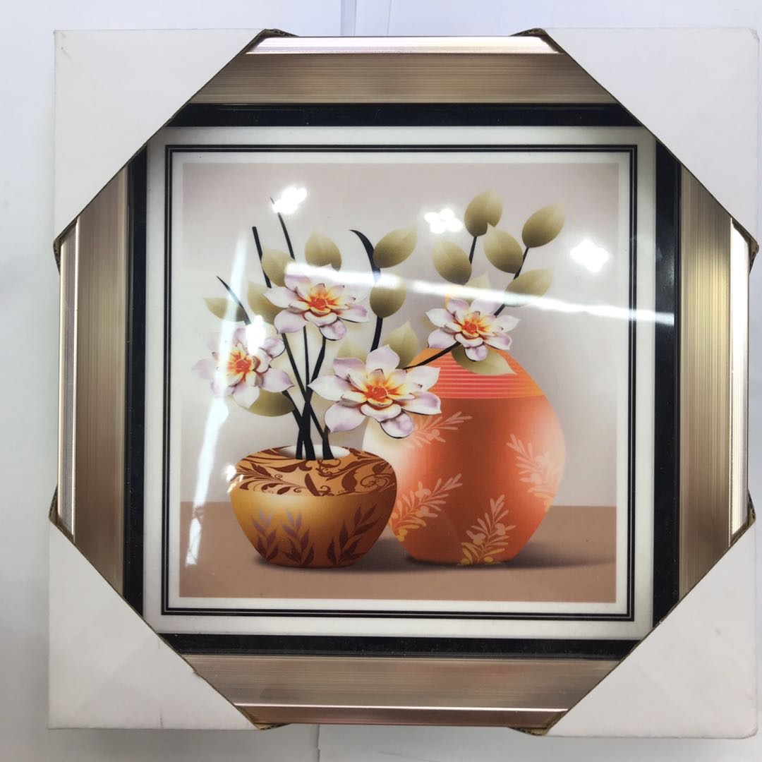 客厅装饰画沙发背景墙画客厅挂画 壁画玻璃画沙发后面的挂画水晶画图