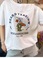 韩国东大门 字母卡通兔子印花舒适纯棉短袖T恤女宽松半袖上衣2020产品图