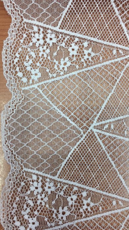 Fujian lace-trimmed clothing and accessories, fine eyelash fabric, new style, white flower edge factory direct sales Specification image