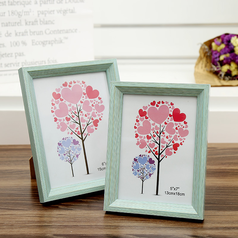 新款仿木纹塑料相框