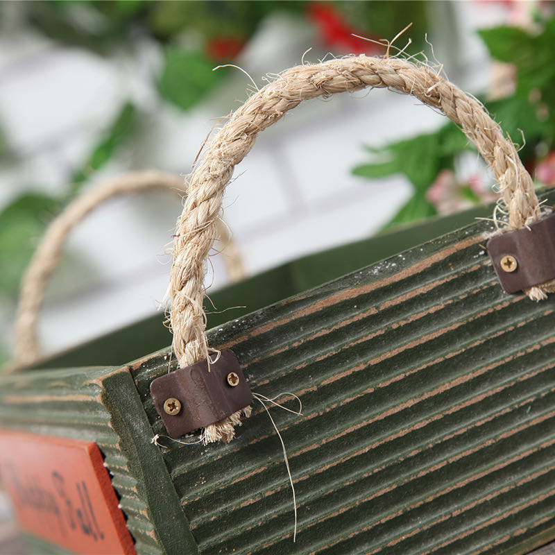 欧式创意木质多肉植物盆栽摆件创意礼品花盆细节图