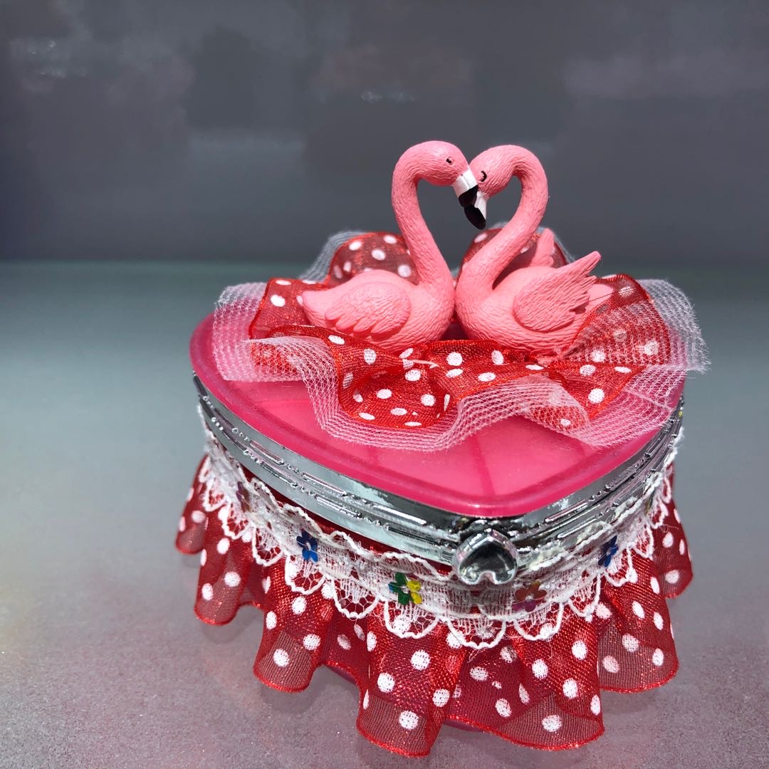 火烈鸟儿童彩盒精美时尚塑料公主盒玩具夜市地摊神学校周边