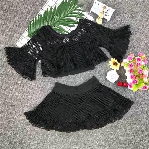 Swimsuit for girls and girls - Small toddler swimsuit with little princess skirt thumbnail