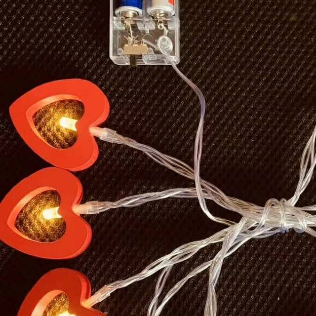 Christmas Decorative Lights Led Light String Lights Net Red Romantic Small Light Bulb House Small Cage Red And White Love Shape New Year Star Lighting 111 Lighting details Picture