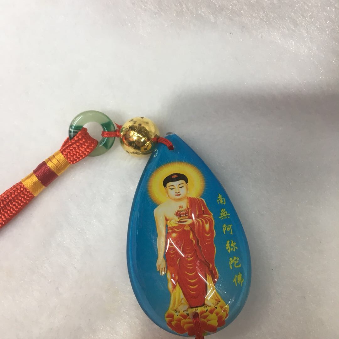 Creative PVC eco-friendly car Buddha statue decorative car pendants details Picture
